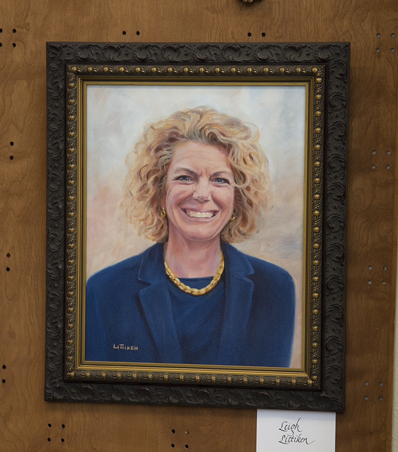 A painting of the Gazette's long-time and much missed columnist Jill A. Ditmire at the fair.
