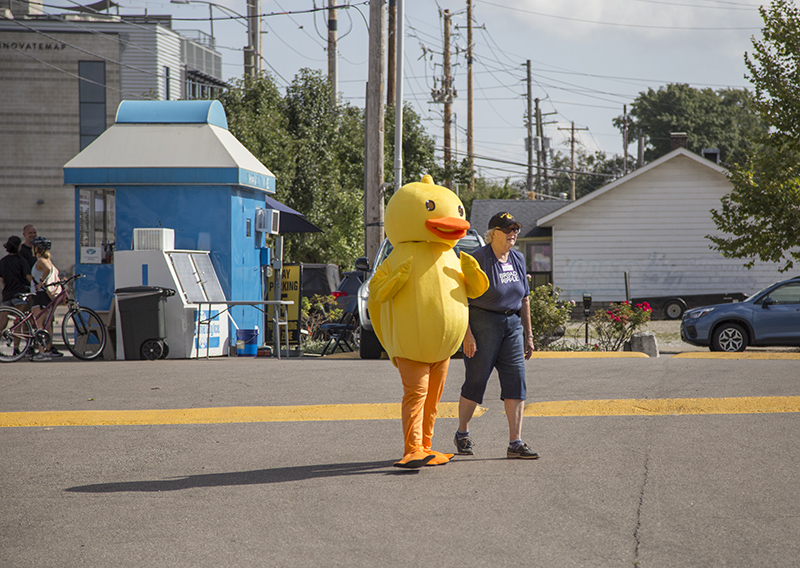 Duck Race mascot