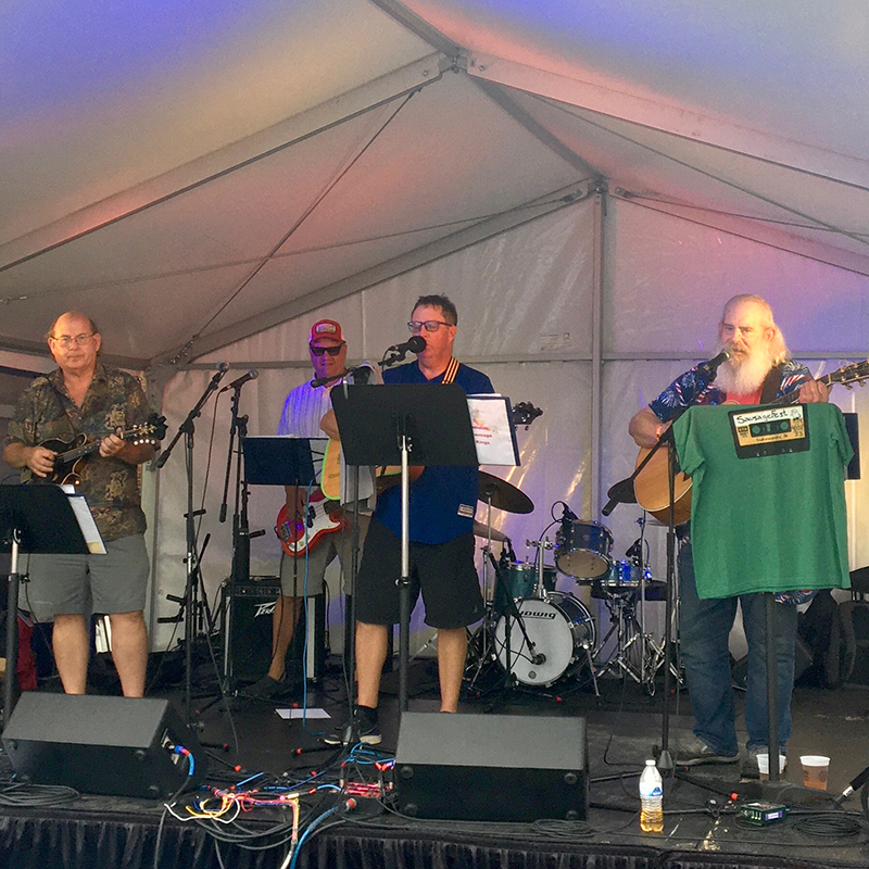 The Fabulous Sausage Kings performed at the fest.
