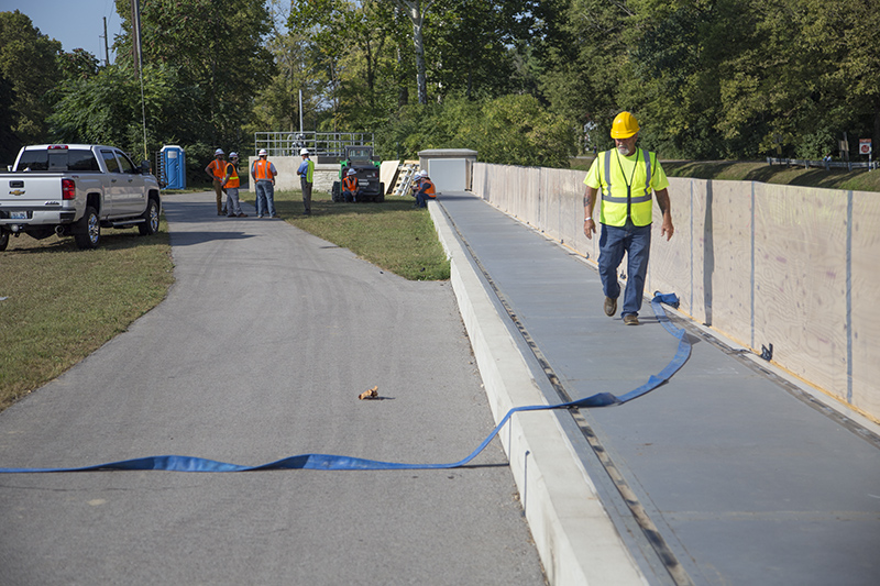 Random Rippling - Floodgate testing along the canal