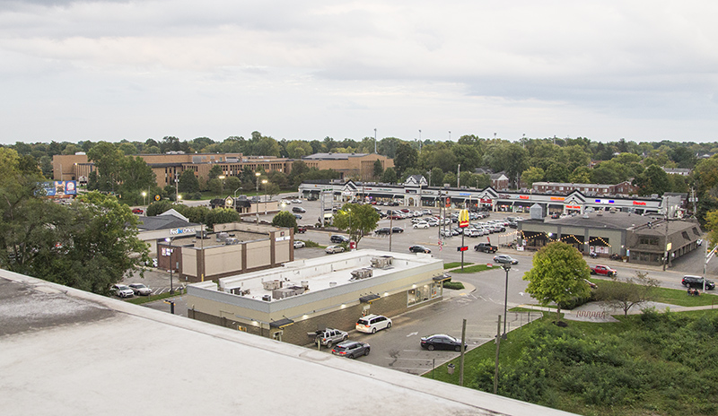 The view to the southeast of BR Station and BRHS