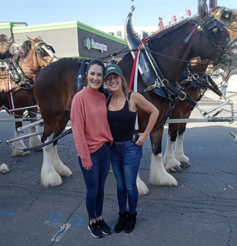 Nicole & Jacqueline from the Broad Ripple Tavern with the gentle giants