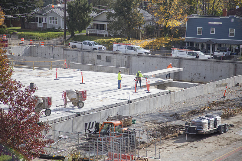 Random Rippling - Crane on College