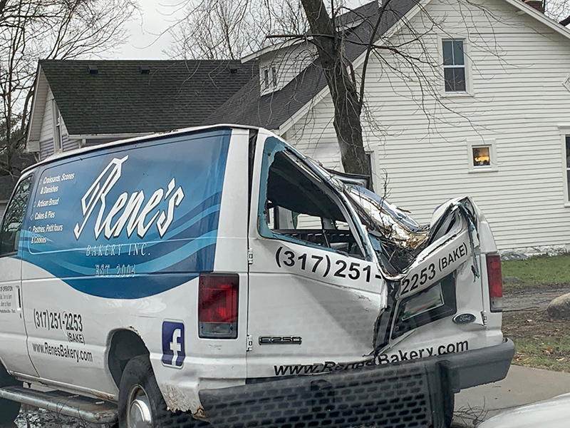 Reader's Random Rippling - Rene's van damage