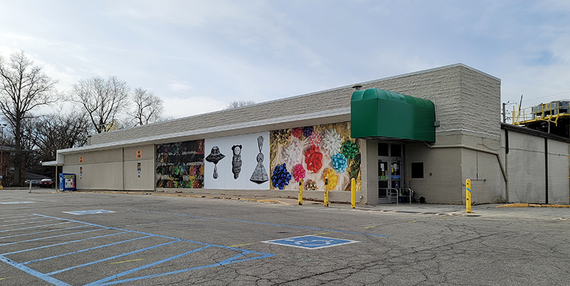 Random Rippling - Art panels installed at Kroger