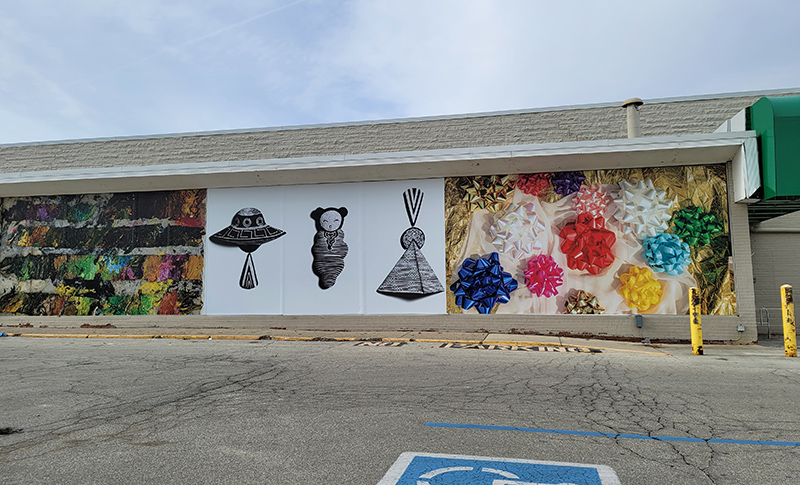 Random Rippling - Art panels installed at Kroger