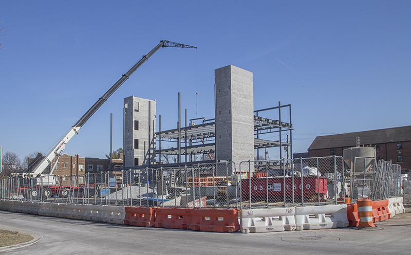 Random Rippling - 62nd & College steel grows