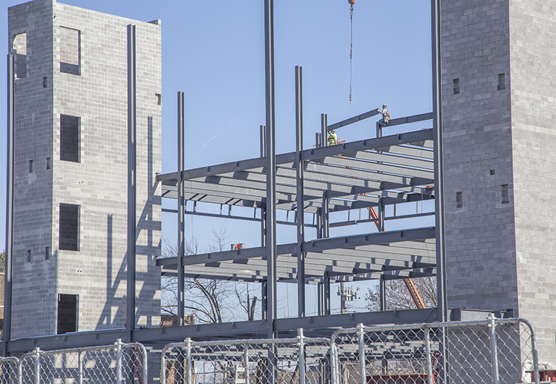 Random Rippling - 62nd & College steel grows