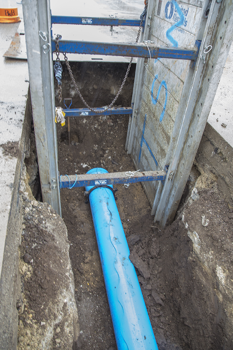 New sewer main