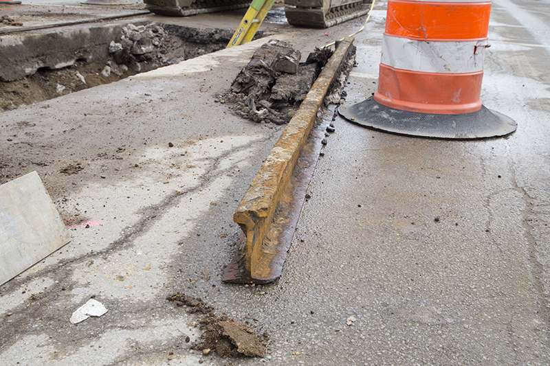 Random Rippling - Streetcar rails coming out