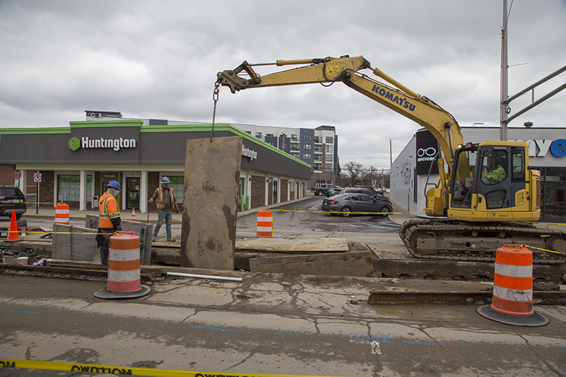 Random Rippling - Streetcar rails coming out