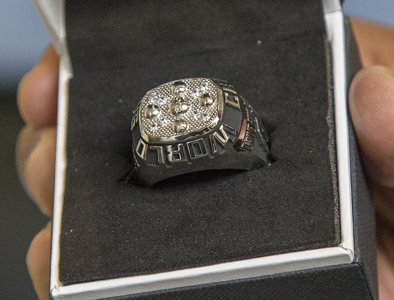 The World Series ring for the fifth win