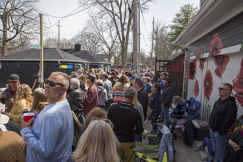 Flower Alley was filled with attendees