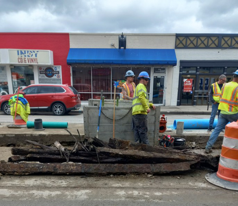 Random Rippling - Streetcar rails coming out