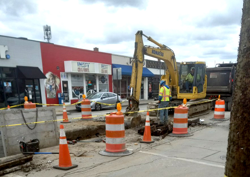 Random Rippling - Streetcar rails coming out