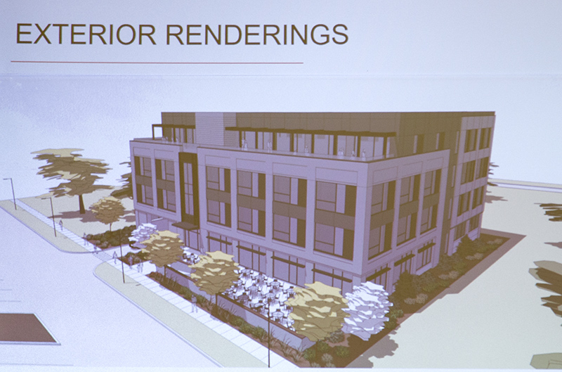 An early rendering of the proposed headquarters