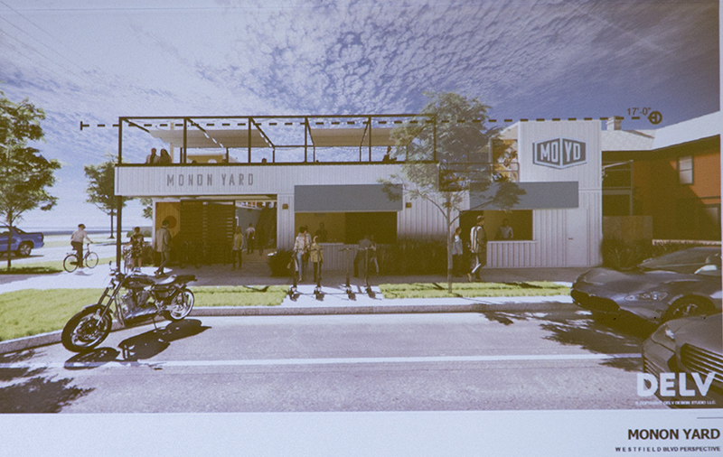 A rendering of the Westfield Boulevard frontage