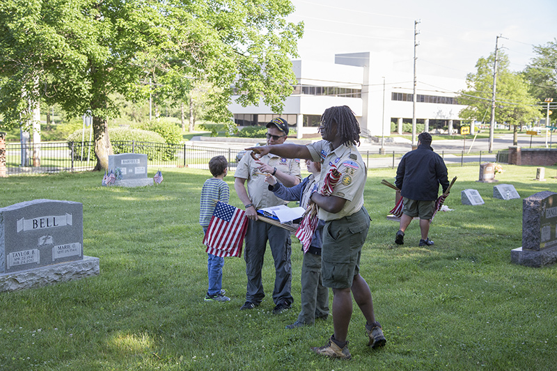 Random Rippling - Scouts decorate veteran's graves