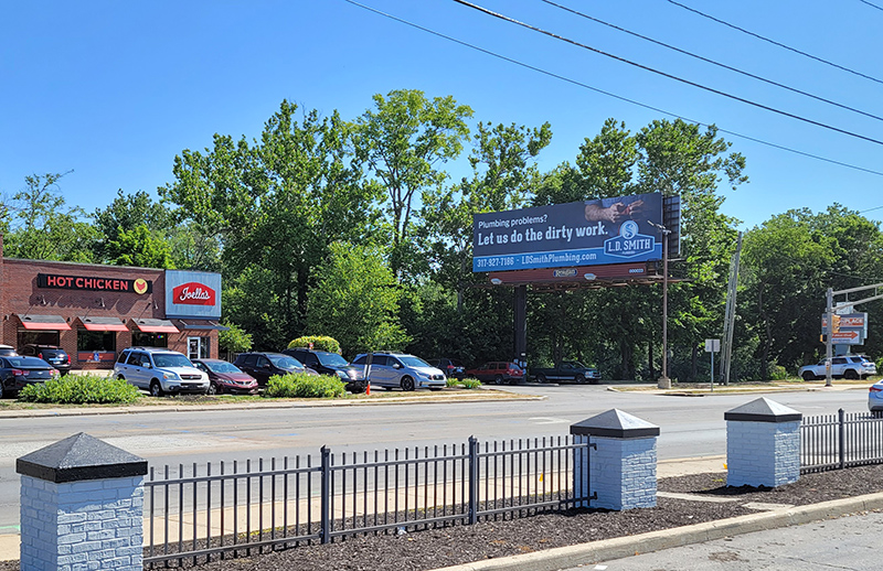The billboard at 1060 Broad Ripple Avenue
