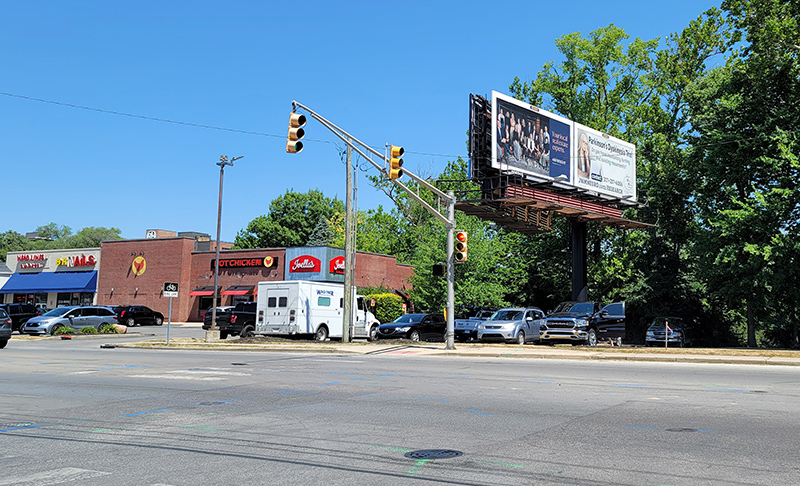 The east side of the billboard would remain unmodified