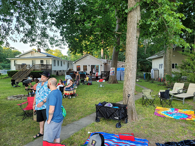 The party before the fireworks show