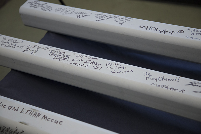 Random Rippling - Sign a beam for the new library