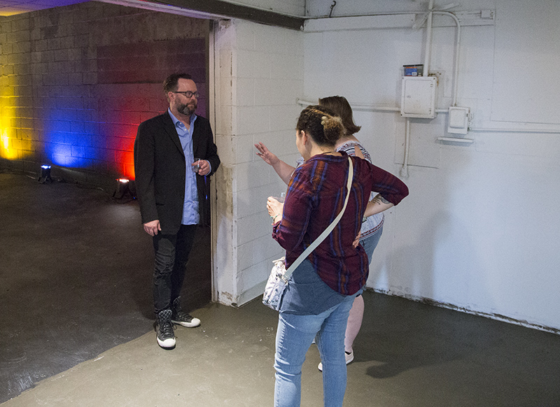 Artistic Director Ronan Marra gave tours of the new space