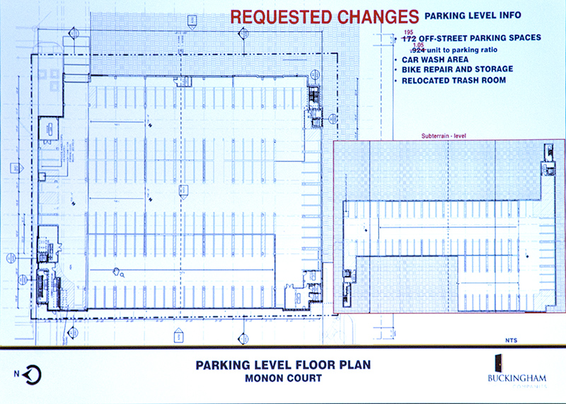 Petitioner's parking layout diagram