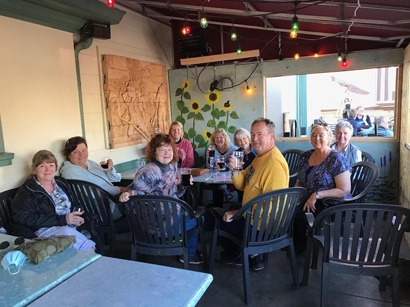 A gathering at the Broad Ripple Brewpub.