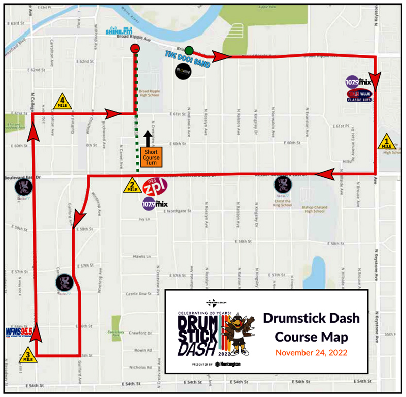 Drumstick Dash route