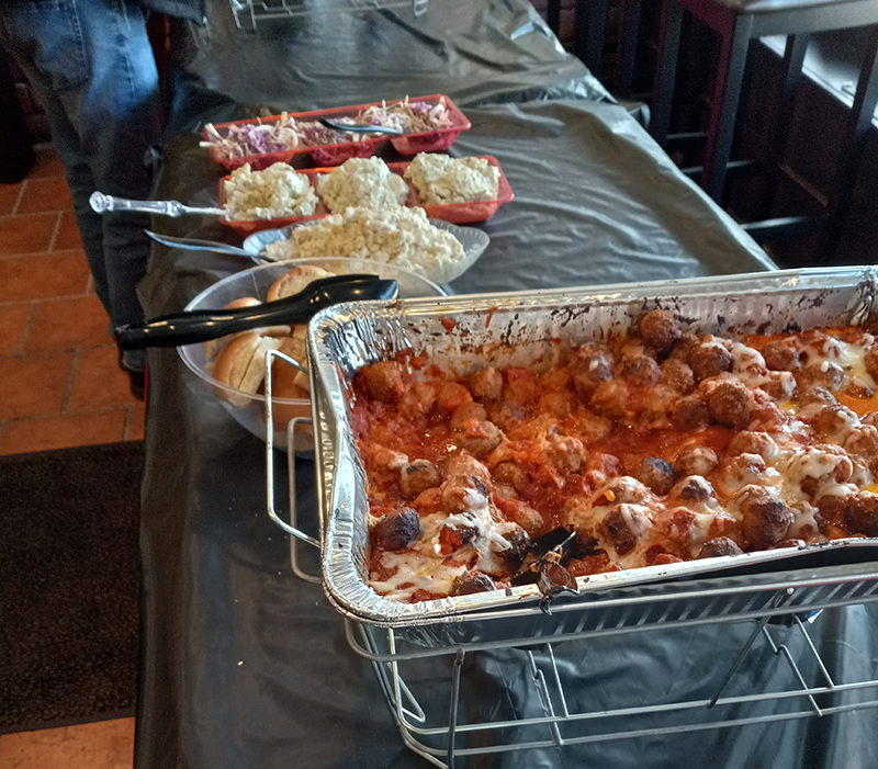 Just a small part of the buffet laid out for Customer Appreciation Day