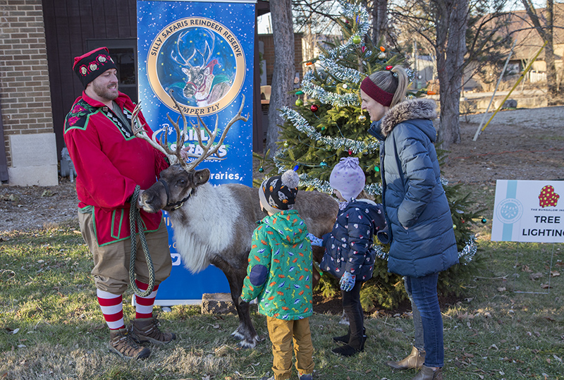 Silly Safaris brought one of Santa's reindeer