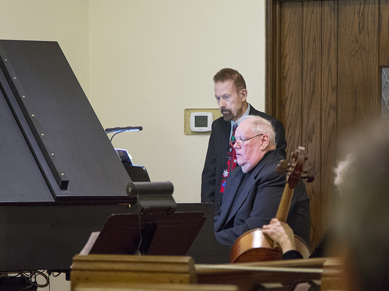 Greg Gibson at the piano