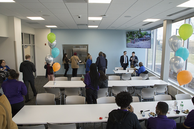 Refreshments were in the multi-purpose room