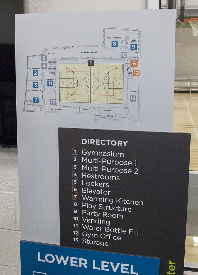A map of the new Family Center