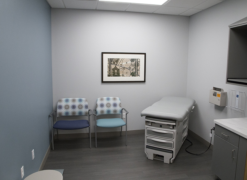 One of the new patient rooms
