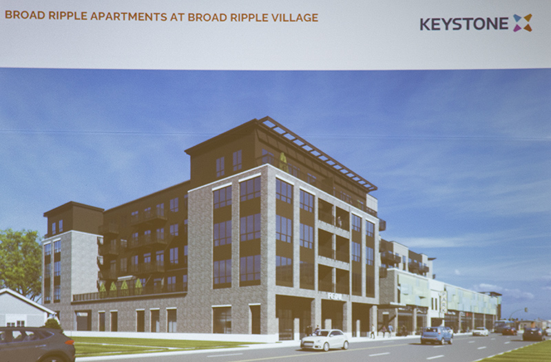 Current rendering of the proposed building on the south end of the parking garage