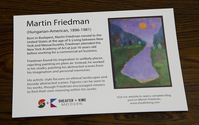 Random Rippling - Martin Friedman exhibit at Sheafer + King