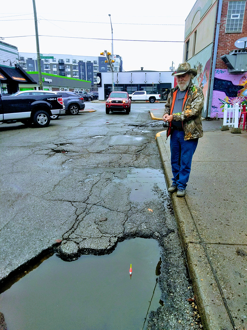 Here is a photo of Frog fishing in it from 2019 - Alan