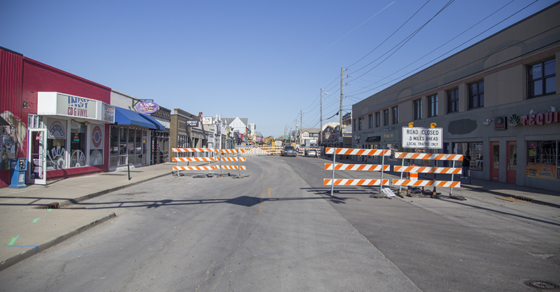 Random Rippling - Avenue closed for phase 2