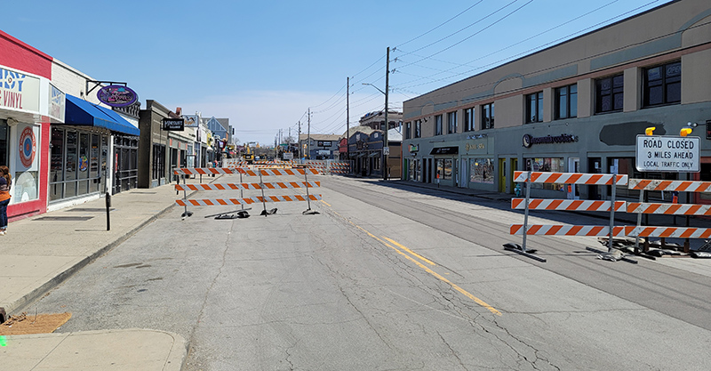 Random Rippling - Avenue closed for phase 2