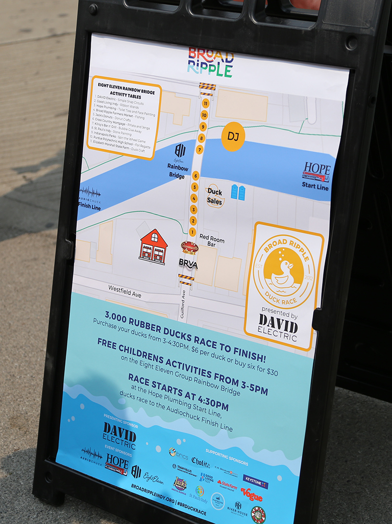 Map of activity tents