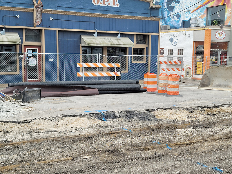 Random Rippling - More Street Car Tracks revealed