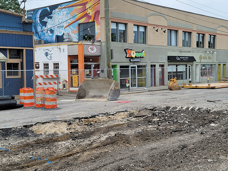 Random Rippling - More Street Car Tracks revealed