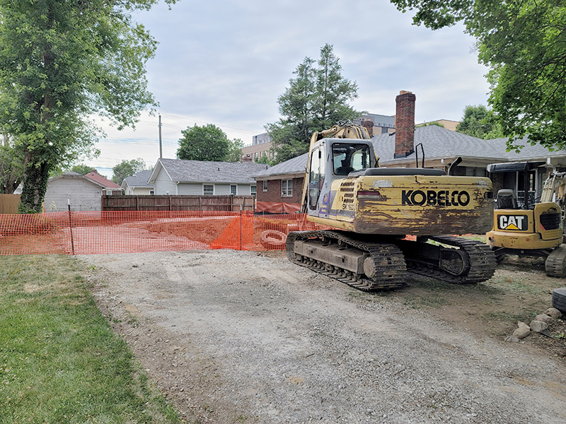 Random Rippling - House razed on Carrollton