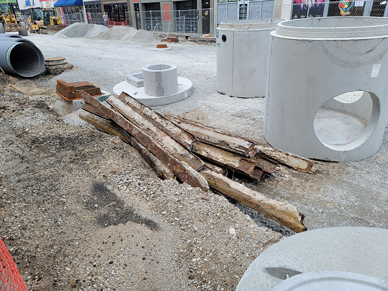 Random Rippling - More street car rails unearthed
