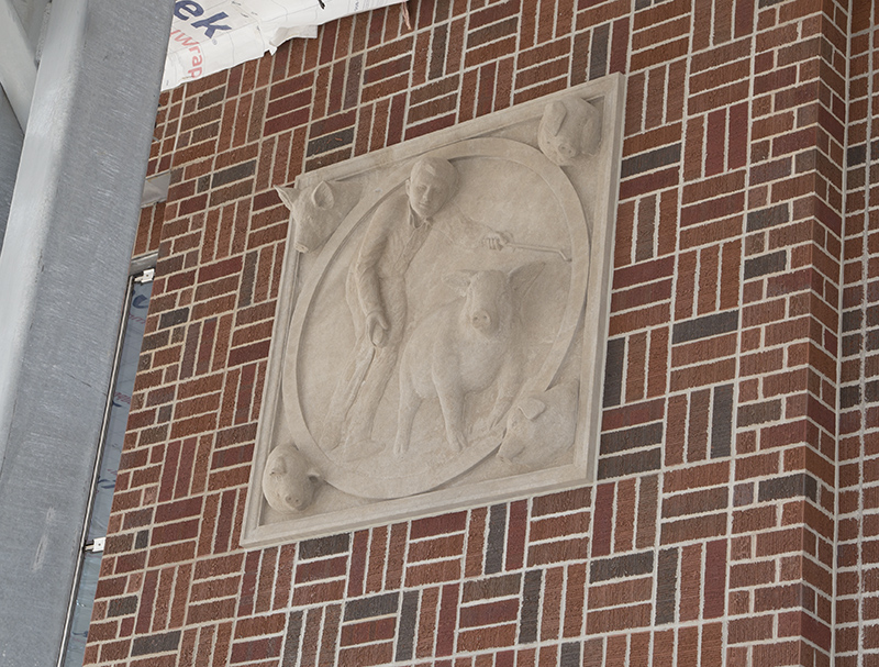 New sculpted limestone by Amy Brier