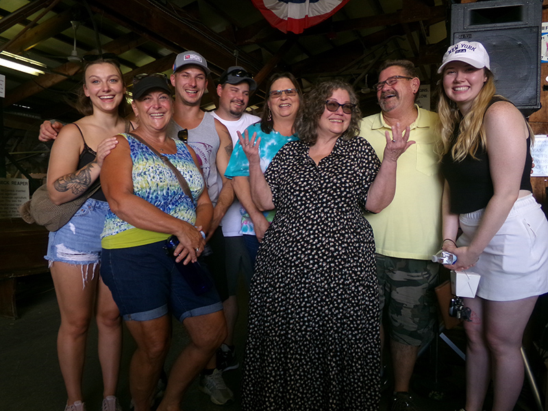 Left to right- Carly Stepanek, Denise Stepanek, Nick Hinkle, Andrew Hinkle, Denise Hinkle, Andra Faye Hinkle, Ely Hinkle, Sophia Hurst