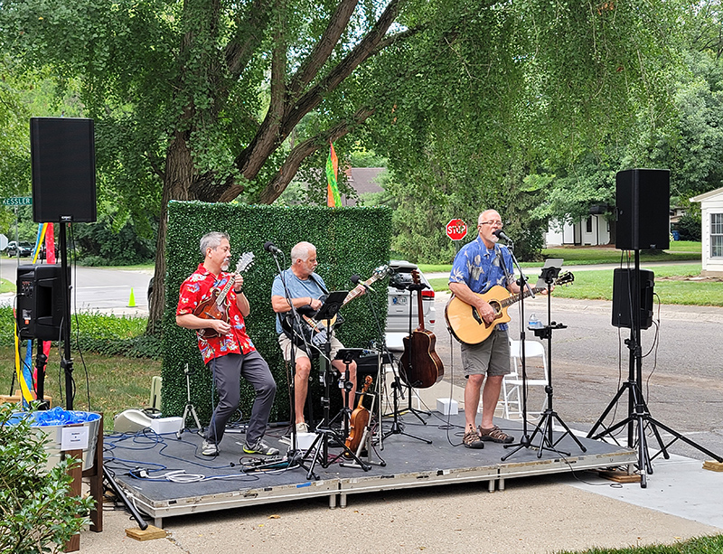 The Porchmen performed at the event