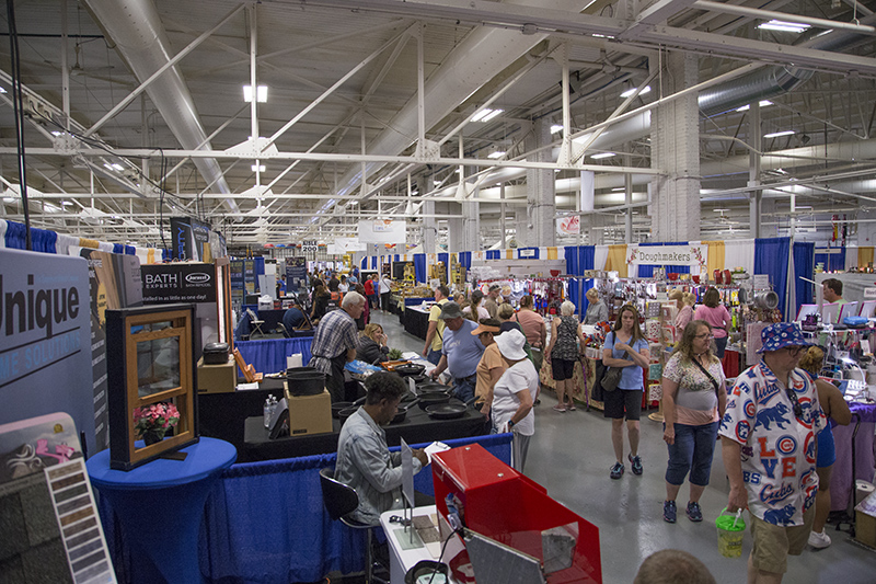 The manufacturers booths are now in the Ag/Hort building